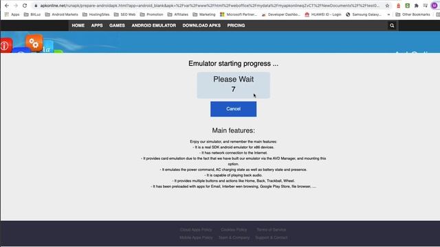 Android online emulator ApkOnline integration from web extension смотреть онлайн