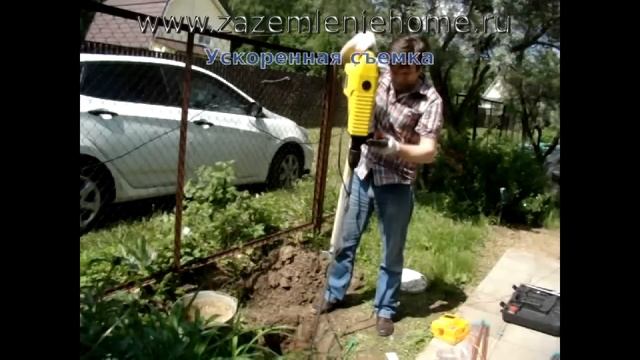 Монтаж заземления для частного дома, на даче из нержавейки смотреть онлайн