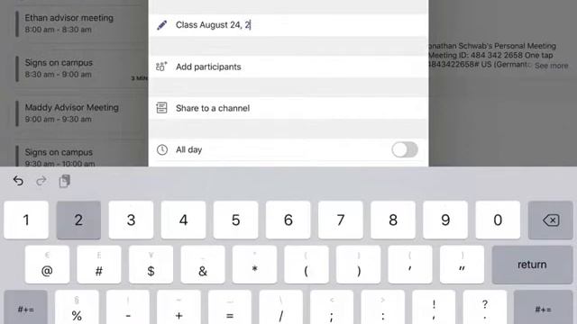 Microsoft Teams Training Start a meeting from ipad 720 смотреть онлайн
