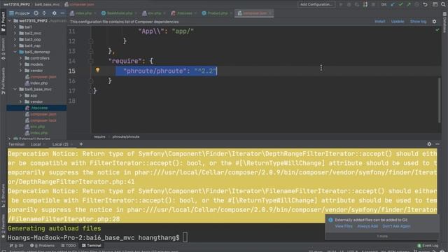 Lập trình PHP 2 - Thầy thanghq12 Dựng base MVC có autoload/namespace смотреть онлайн