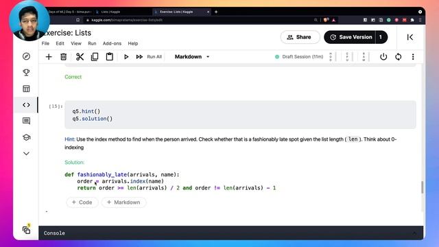 Hari 5 - List, Tuple, Loop, List Comprehension | 30 Hari ML Kaggle смотреть онлайн