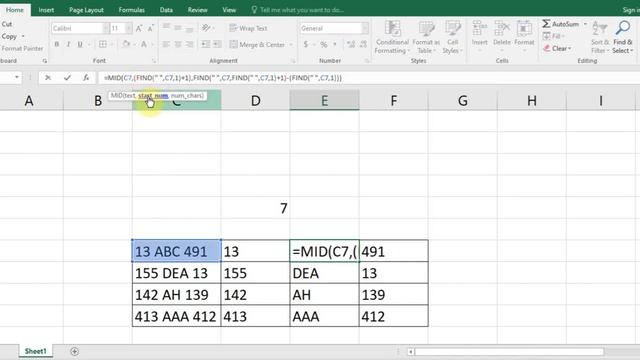 Excel: Split the text, number of one cell into separate cells ( The cell contains more than 2 space смотреть онлайн