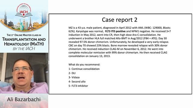 The 1st Online Master class in Transplantation and Hematology (MATH) - Session 3 смотреть онлайн