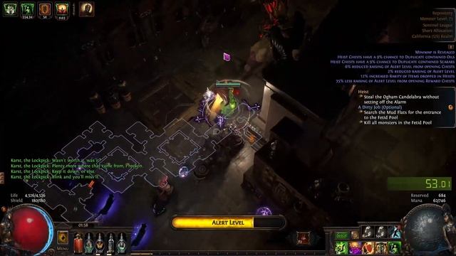 (Dead on 3.20) Heist Lightning Warp Cheese Build Part 1 (Showcase) смотреть онлайн