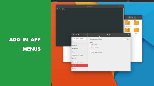 GNOME Shell Menus inApp & Taskbar Extension смотреть онлайн