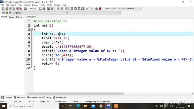 Basic Data types in C programming (Int , Float , Char , Double) смотреть онлайн