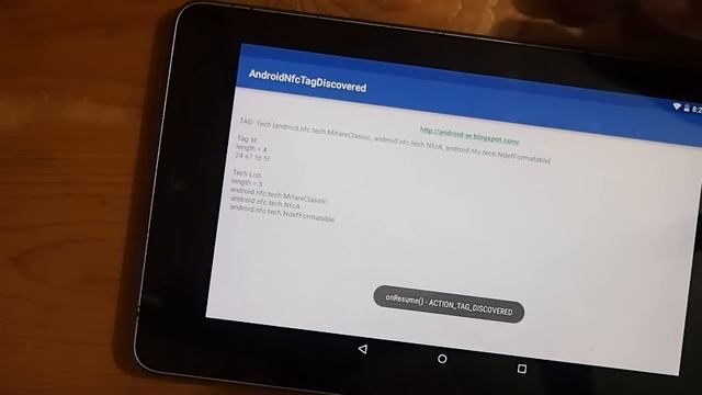 Android NFC example, to read tag info of RFID key and card смотреть онлайн