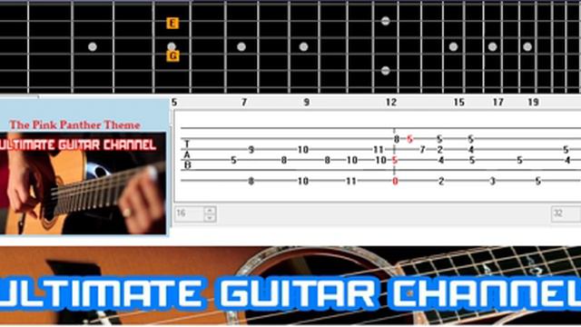 [Guitar Solo Tab] The Pink Panther Theme смотреть онлайн