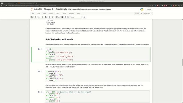 Think Python: Chapter 5 Conditionals and recursion смотреть онлайн
