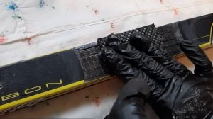 Ремонт лыжи fischer углеволокном(карбоном) как это делаем мы