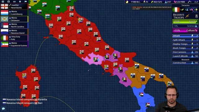 Firmament Wars - Italy Map - Team Game Mania - Risk-Like Multiplayer Strategy смотреть онлайн