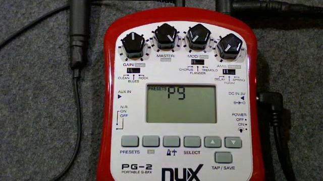 NU-X NUX PG-2 Portable Guitar Effects Headphone Amp