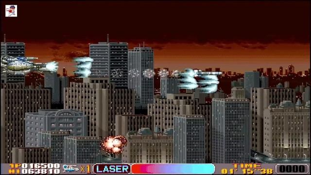 Cosmic Cop " Irem (1991)" ≡ Scrolling shooter Arcade Game ≡ Lightning Room смотреть онлайн
