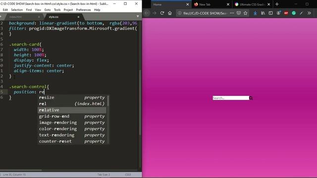 Creating a Stylish Search Box Using CSS | Search Box in HTML CSS | Search Bar CSS Animation смотреть онлайн