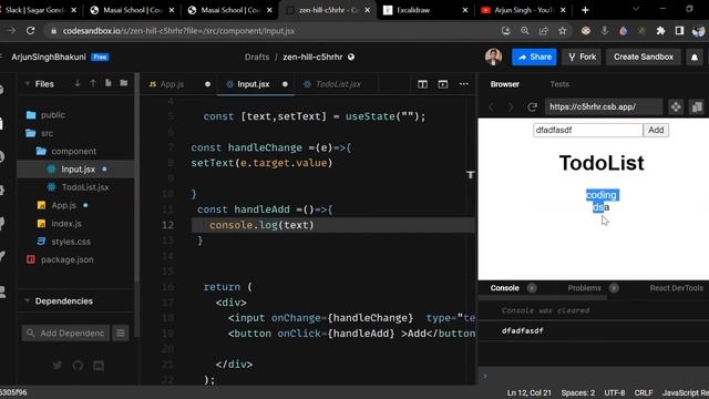 React Tutorials || How to Add Todo || Basic Concepts of react || Todo App || Unit - 4 Masai Schoo смотреть онлайн