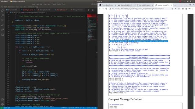 ROS: How to convert Depth Image to 3D PointCloud смотреть онлайн
