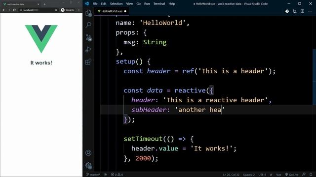 Vue 3 Reactive vs Ref смотреть онлайн