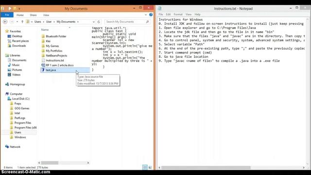 How to Compile and Run Java Files Using Command Prompt and Terminal смотреть онлайн