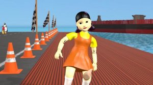 Scary Teacher 3D vs Squid Game Balloon Mask and Syringe Challenge 5 times Miss T vs 2 Neighbor Lose