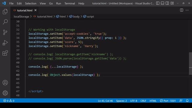 Local Storage for Beginners | JavaScript Tutorial смотреть онлайн