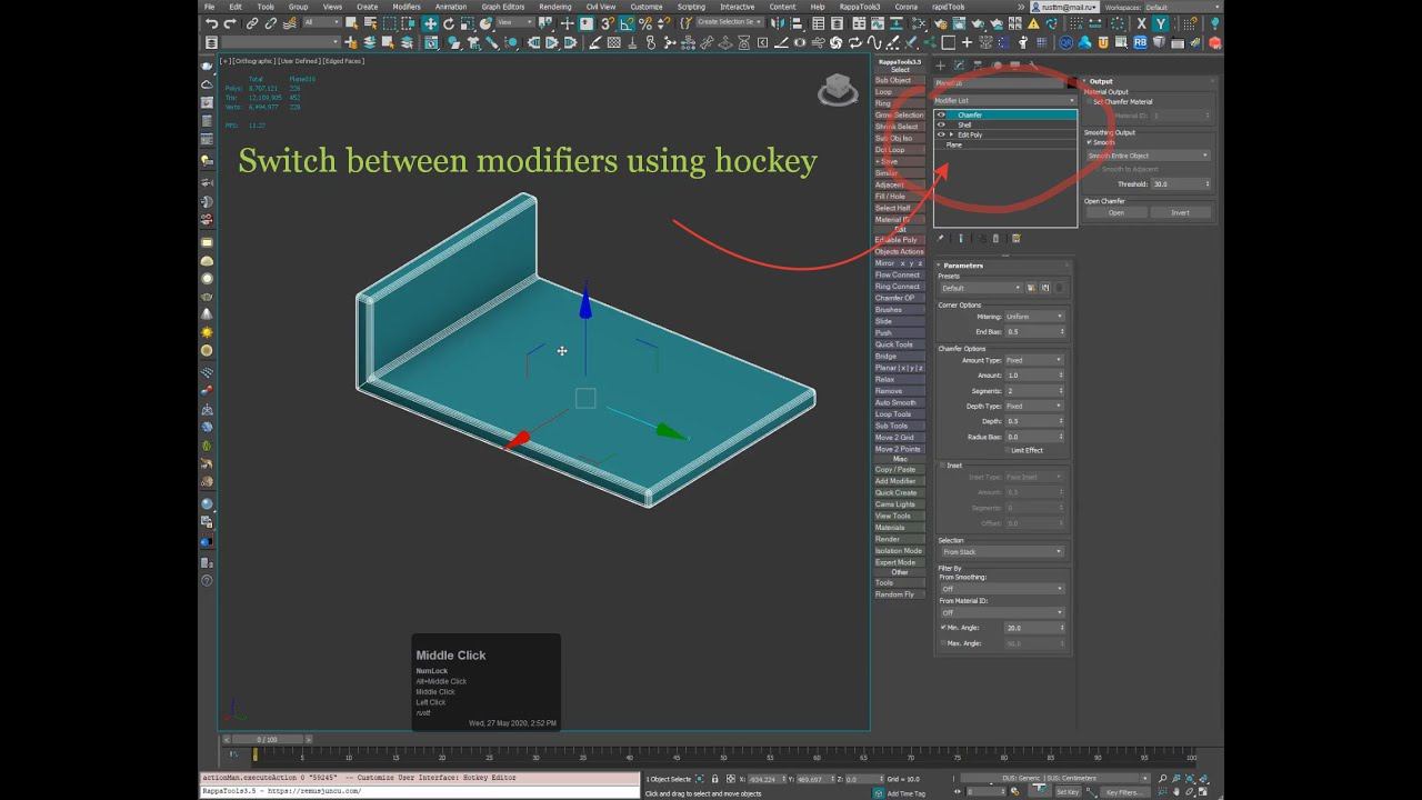 Dark Max № 50 - Switch between modifiers using hockey смотреть онлайн