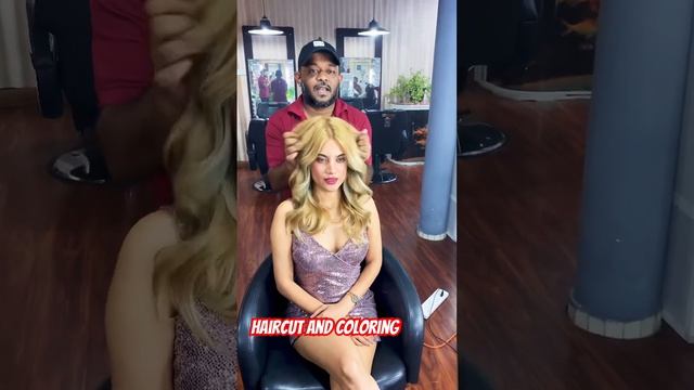 Haircut & Color #blonde #hair #balayage #salon #nathalia