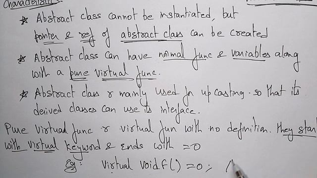Abstract class | Example | Part-1/2 | OOPs in C++ | Lec-15 | Bhanu Priya смотреть онлайн