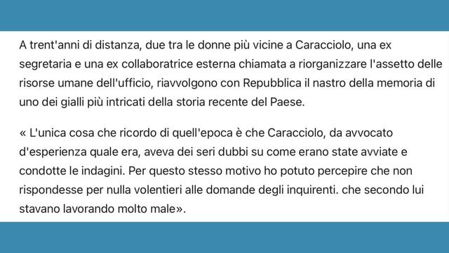 Delitto via Poma. L’impiegata Giusy Faustini difende Caracciolo dalle ultime accuse. смотреть онлайн