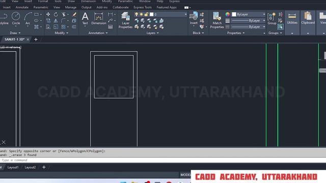 How to Create 3D Door in AutoCAD || AutoCAD 3D Tutorial in Hindi || CADD ACADEMY || смотреть онлайн