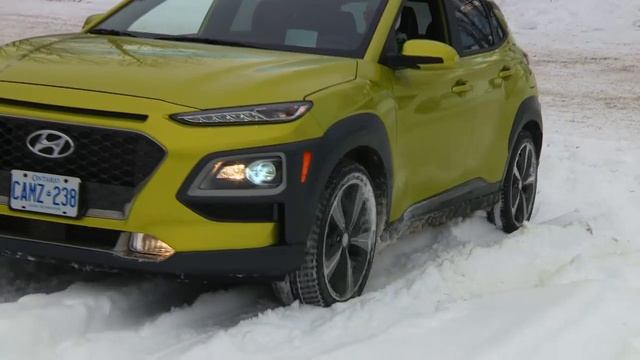 2019 Hyundai Kona AWD Traction Test (WINTER)