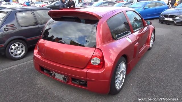 Renault Clio V6 | Insane revs , Flames , accerelation смотреть онлайн