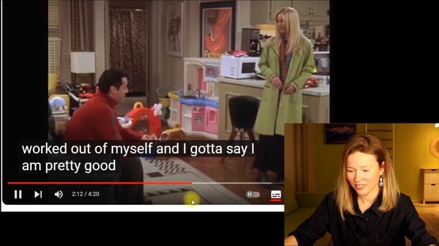 английский по сериалу Friends (Друзья): Joey speaks French (Джоуи говорит по-французски) субтитры смотреть онлайн