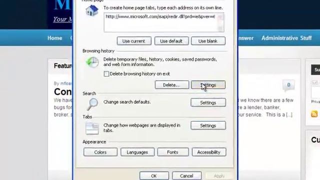 IE8 Settings смотреть онлайн