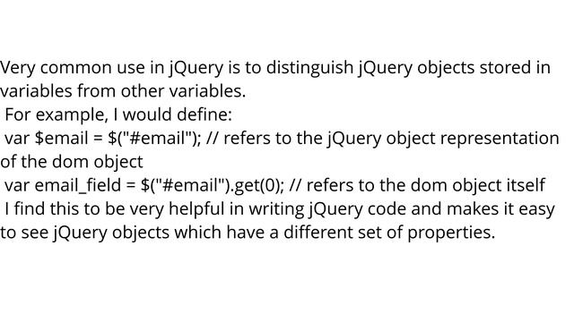 Why would a JavaScript variable start with a dollar sign? [duplicate] смотреть онлайн