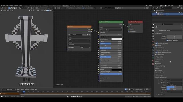 Blender 2.92 - Sculpting With Textures | Gravestone 3D Model смотреть онлайн