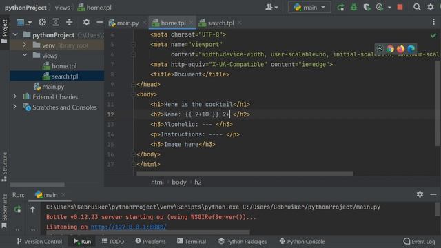 Cocktail Finder Web Project | Bottle Web Framework смотреть онлайн