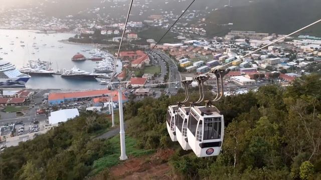 Saint Thomas Caribbean Island. Подъем на фуникулёре смотреть онлайн