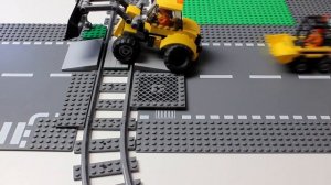 Lego Сartoon Train crash. Мультик про Поезд и машинки из конструктора Лего