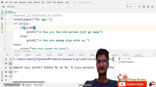 #13 Python Tutorial for Beginners | If Elif Else Statement in Python смотреть онлайн