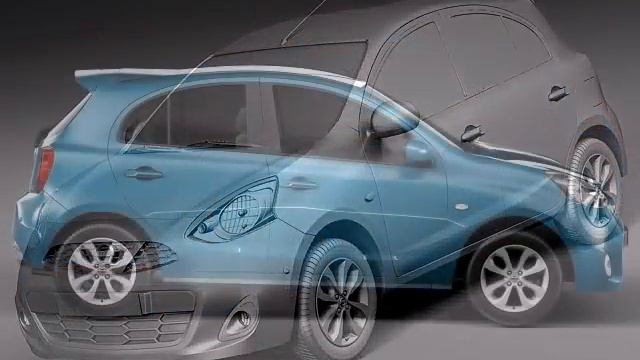 3D Model Nissan Micra 2014 3D Model at 3DExport.com смотреть онлайн