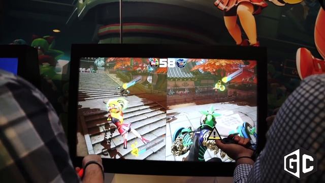 Hands-on: Nintendo Switch's motion-controlled fighting game ARMS смотреть онлайн