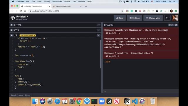Алгоритмы на JS #2: рекурсия (часть 1) смотреть онлайн