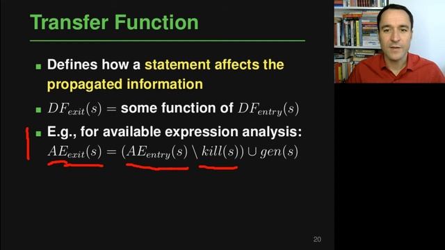 Lecture "Data Flow Analysis (Part 2, Basic Principles)" of "Program Analysis" смотреть онлайн