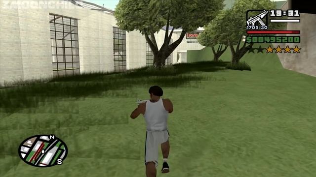 Sweet attacks CJ with a Spray Can - Tagging Up Turf - Sweet mission 1 - GTA San Andreas смотреть онлайн