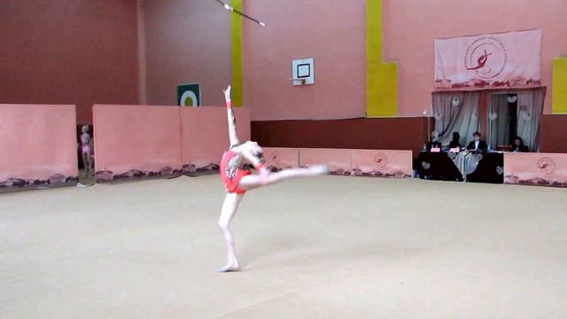 Весенние ласточки 30.04.2017 ДЮСШ Чернигов Оберемок Мария 2004 булавы.