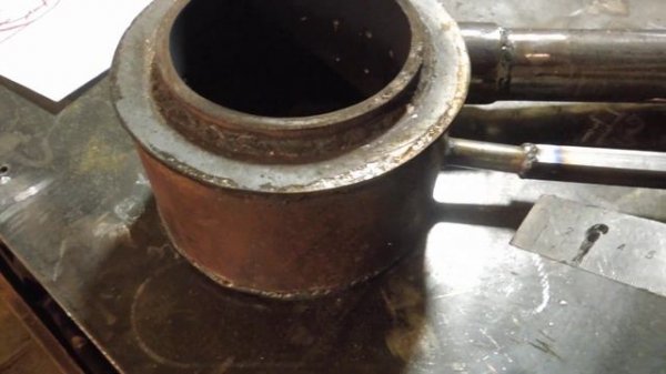 Горелка на отработке, размеры.