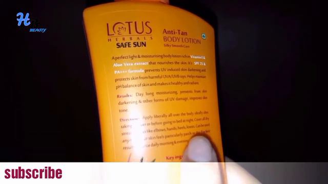 Lotus herbal safe sun anti tan body lotion смотреть онлайн