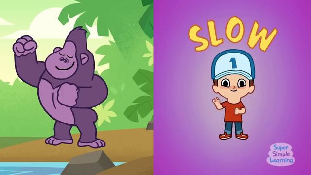 Wag Your Tail - Animal Action Verb Song - Super Simple Songs смотреть онлайн