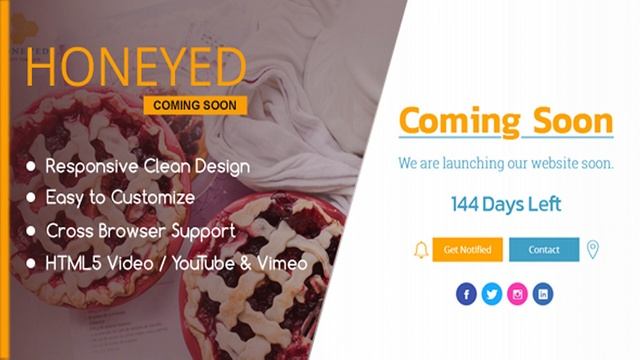 HONEYED - Simple Vimeo & YouTube Video Background Page | Themeforest Website Templates and Themes смотреть онлайн