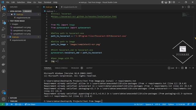 How to Extract Text from Image using Python and Tesseract (OCR) смотреть онлайн